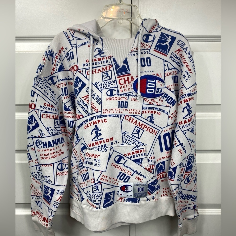 Champion Afterhood 100 Year Anniversary RARE Hoodie COLLECTORS 1920βs Small